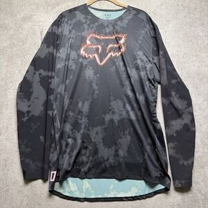 Fox Head Jersey Flexair Long Sleeve Black Camo Logo Graphic Men's XL
